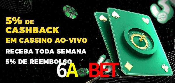 Promoções do cassino ao Vivo 6A Bet